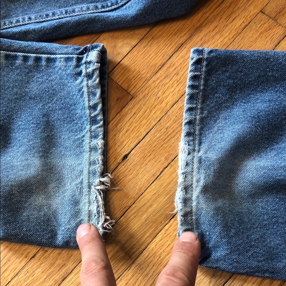 Vintage 90s Tommy Jeans Big Flag Mens Jeans 36x32 - Picture 4 of 12